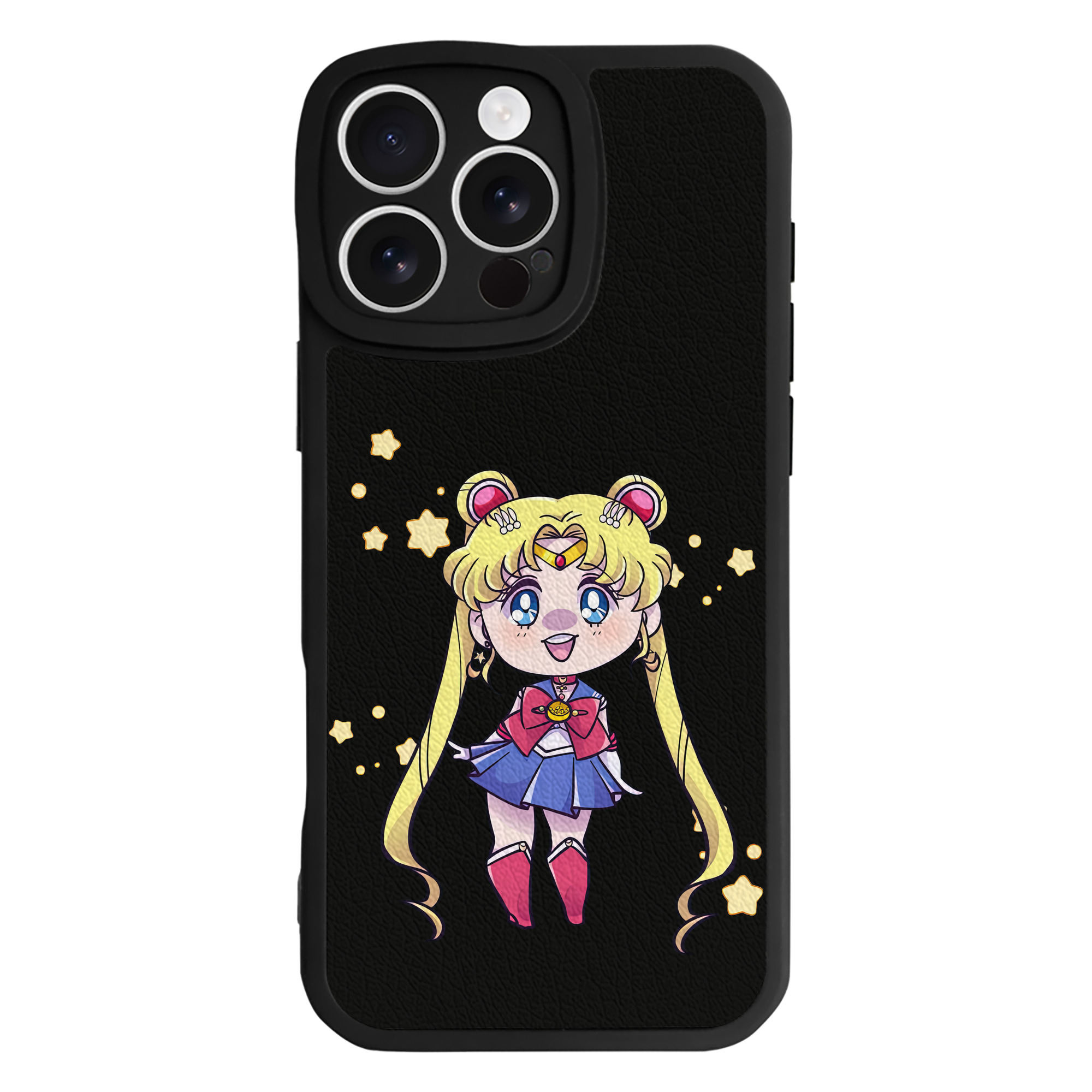 （画像用） 美少女戦士セーラームーン 月野 うさぎ つきの うさぎ Sailor Moon Tsukino Usagi 【iPhone 16シリーズ対応】シリコンスマホケース（レザー調） 材質：シリコン